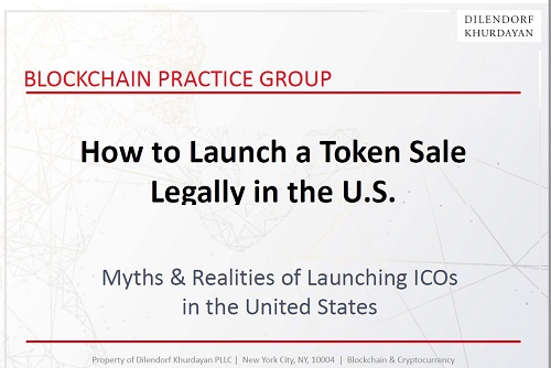 How to Launch a Token Sale Legally in the U.S.