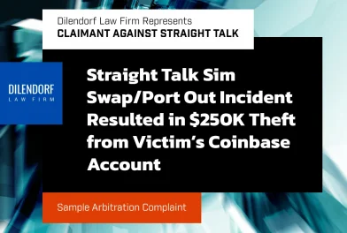 Straight Talk Sim Swap/Port Out Incident Resulted in $250K Theft from Victim’s Coinbase Account